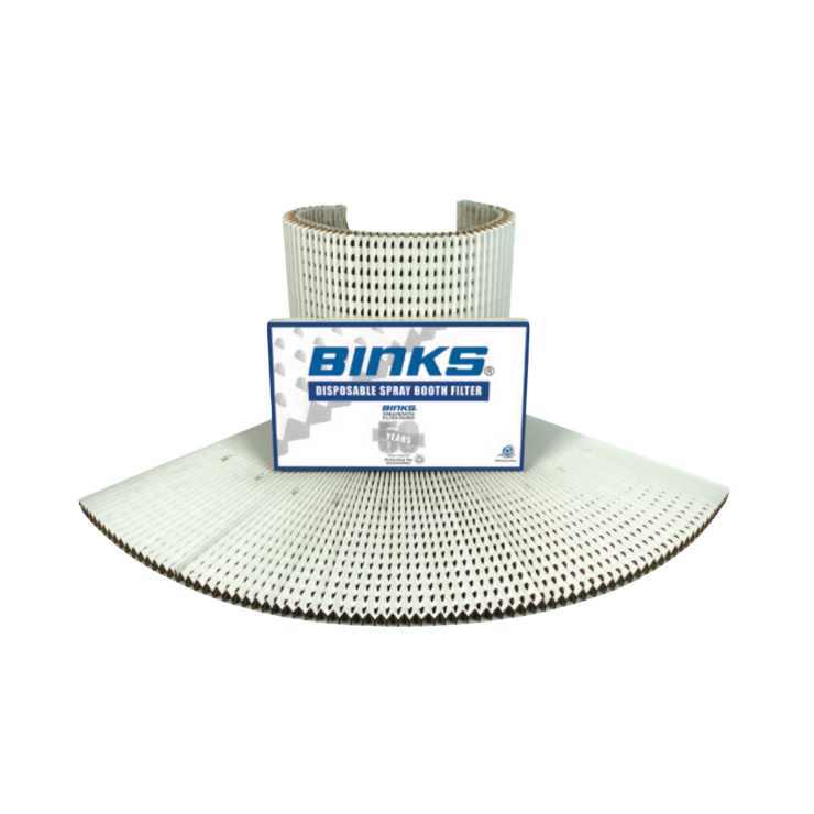 Binks Spray Booth Filter - Concertina Paper Filter